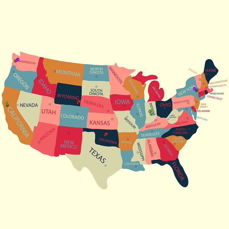 Yalis Push Pins Marking Map Tacks 1/8-Inch Plastic Beads Head, 15 Assorted Colors, 1500-count - Image 5